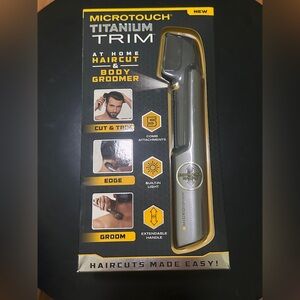 New MicroTouch Titanium Trim Hair and Body Groomer
